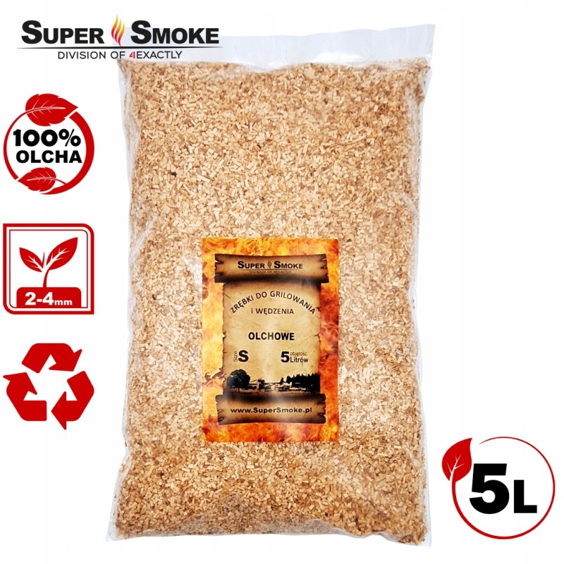 Super dūmų rūkymo traškučiai alksnio dydis: s 5 litrai