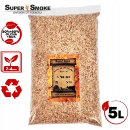 Super dūmų rūkymo traškučiai, buko + alksnio mišinys, dydis: s 5 litrai