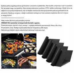 kepsnių kepsninių kilimėlių rinkinys 40 x 30 cm brunbeste ptfe kilimėliai bb-3367