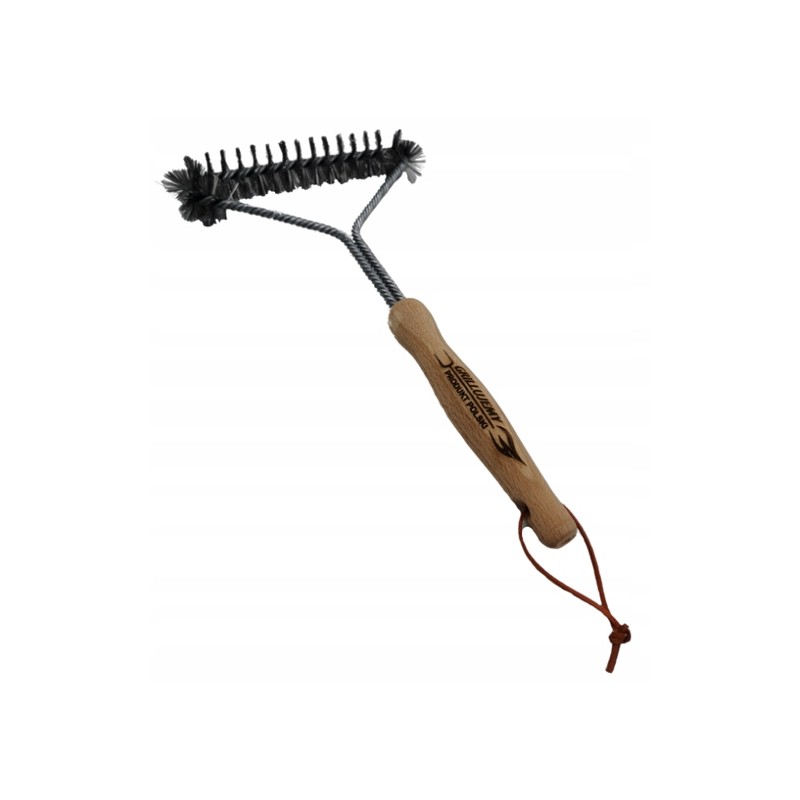 Vielinis šepetys grilio grotelių valymui 280x140x30mm