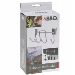 Chromo grotelių priedų kabykla - 10,5 x 21 cm