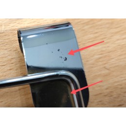 Chromo grotelių priedų kabykla - 10,5 x 21 cm