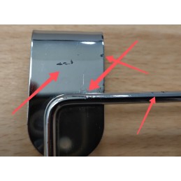 Chromo grotelių priedų kabykla - 10,5 x 21 cm