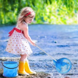 Tinklelis nuo drugelių, vabzdžiai, žuvytės vaikams, teleskopinis baseino nusileidimo tinklas