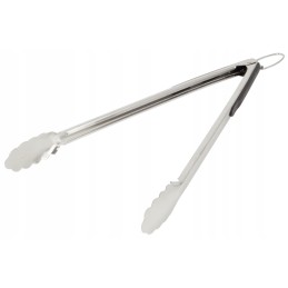 Tvirtas plieninės didelės jeff grilio žnyplės 41cm