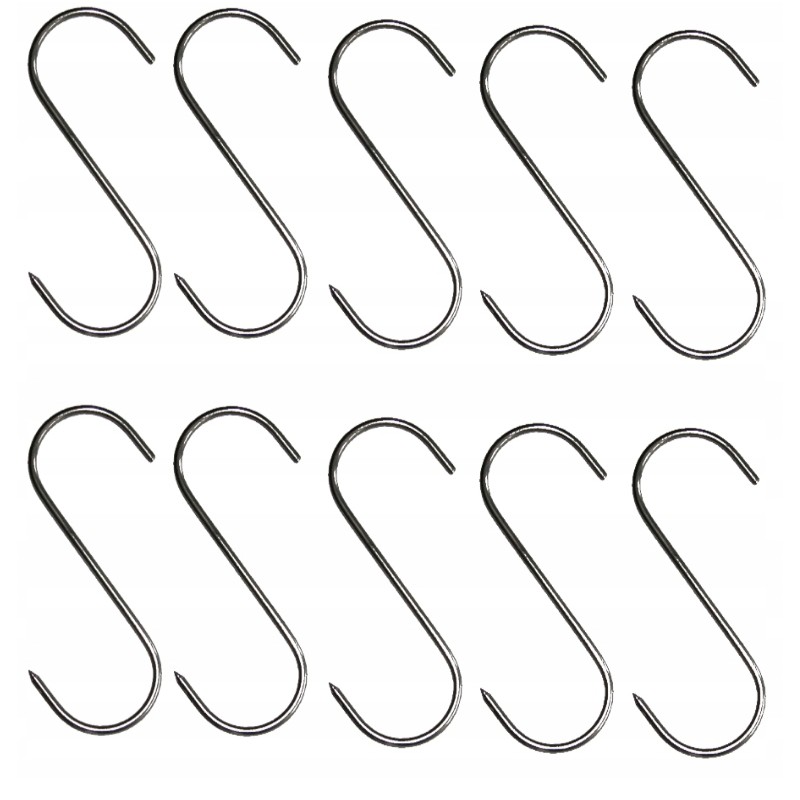 Nerūdijančio plieno rūkymo kabliukai rūkykloms, pagaminti iš 3mm vielos