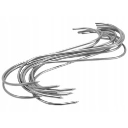 Nerūdijančio plieno rūkymo kabliukai rūkykloms, pagaminti iš 3mm vielos