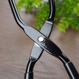 Metalinės grilio žnyplės, juodos, 31,5 cm / BBQ