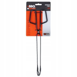 Metalinės grilio žnyplės, juodos, 31,5 cm / BBQ