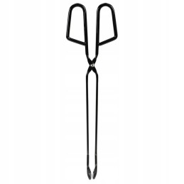 Metalinės grilio žnyplės, juodos, 31,5 cm / BBQ