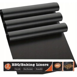 Tefloninis grilio kilimėlis orkaitei, 3x komplektas