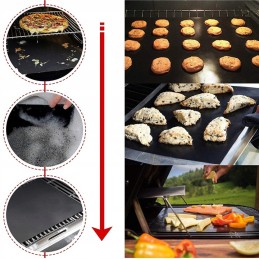 Tefloninis grilio kilimėlis orkaitei, 3x komplektas