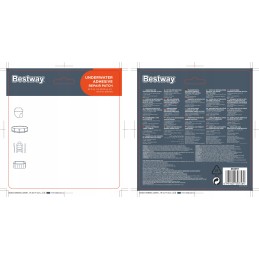 Pripučiamų valčių čiužinių lentjuostės 10 vnt bestway 62091