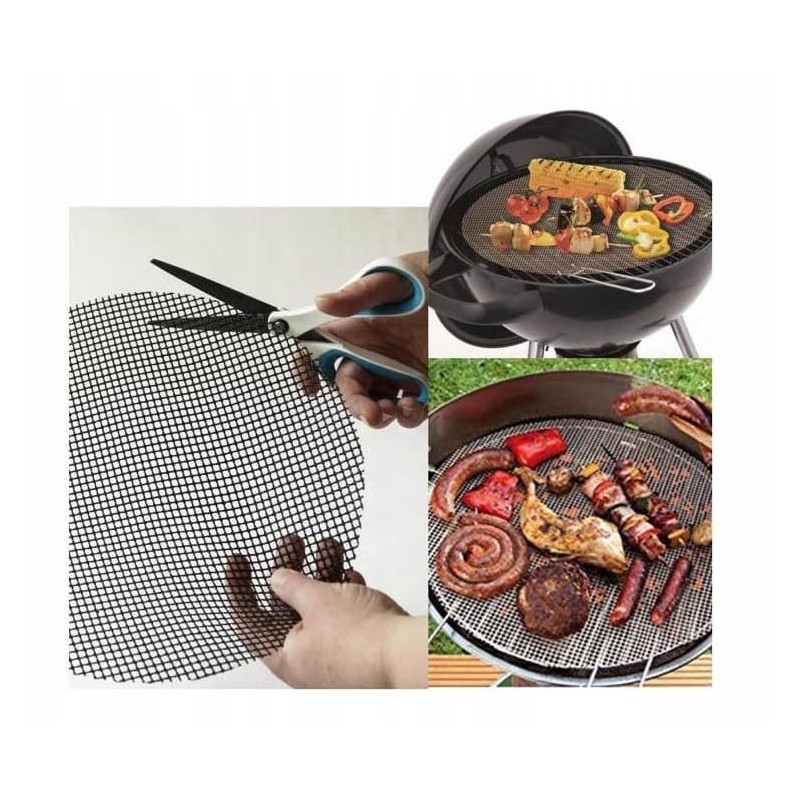 Nelipnus grilio kilimėlis, tinklelis vietoj kepsninės