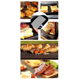 Nelipnus grilio kilimėlis, tinklelis vietoj kepsninės