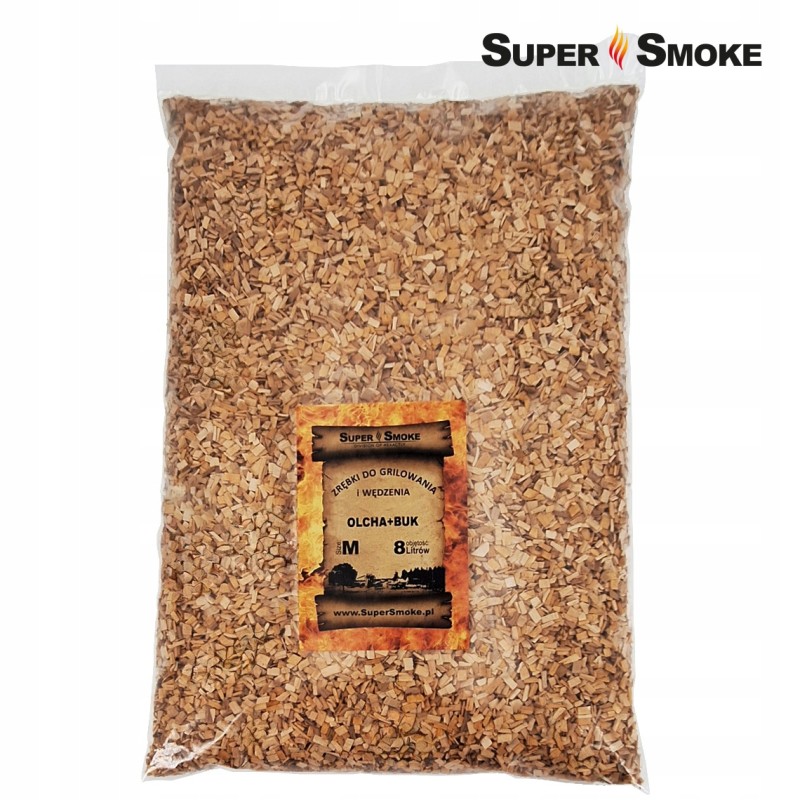 Supersmoke rūkymo puodai, buko + alksnio mišinys, dydis: m, 8 litrai