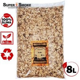 Super dūmų rūkytų vaisių slyvų medžio drožlių dydis l 8 litrai