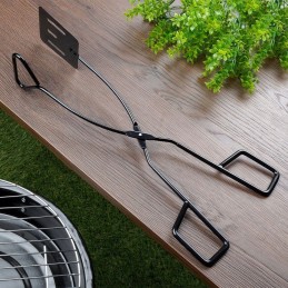 Metalinės grilio žnyplės virtuvinėms kepsninėms