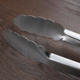 Metalinės grilio žnyplės kepsninei, ilgis 39 cm