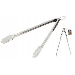 Tvirtas plieninės didelės jeff grilio žnyplės 41cm