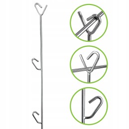 Wo-70 židinio šakutė 70 cm nerūdijančio plieno židinio šakutės lazdelės grilio inox