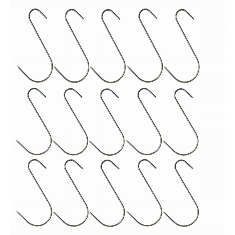 Dideli rūkymo kabliukai s-3/15cm 15 vnt