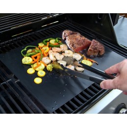 4x tefloniniai grilio kilimėliai, grilio kepimo skarda, daugkartinio naudojimo padėklas