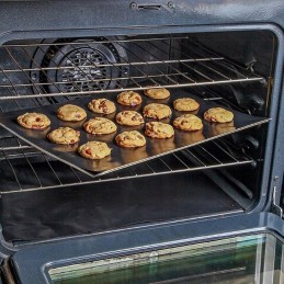 4x tefloniniai grilio kilimėliai, grilio kepimo skarda, daugkartinio naudojimo padėklas