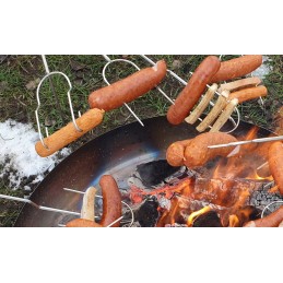 Wp pagaliukai, pagaliukai, šakutės laužui, 130 cm, nerūdijantys