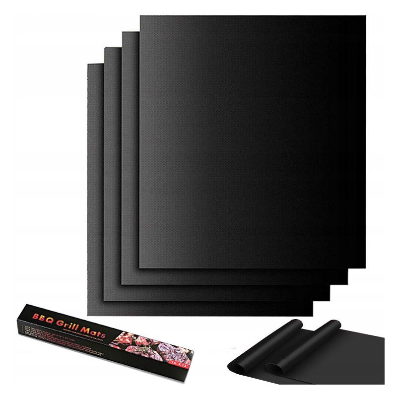 Aukštos kokybės 4x Teflon grilio kilimėlio kepimo skardos 4vnt rinkinys