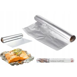 Maistinė aliuminio folija, 8 metrų storio ritinys