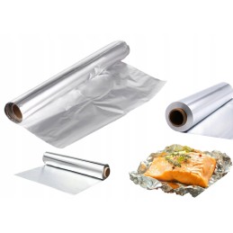 Maistinė aliuminio folija, 8 metrų storio ritinys