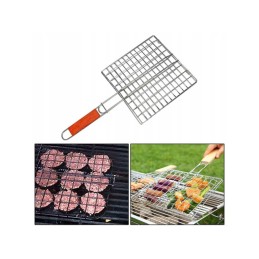 Grotelių krepšys mėsai, žuviai, daržovėms, kepsniams kepti