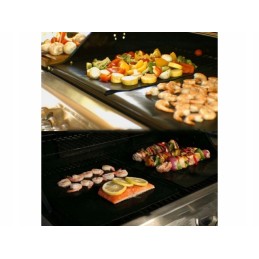 Tefloninis kilimėlis, didelis grilio padėklas, rinkinyje 3 vnt.