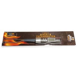 Mėsos termometras ir grilio šakutė