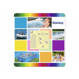 Bestway 62091 vandeniui atsparūs remontiniai pleistrai 10 vnt