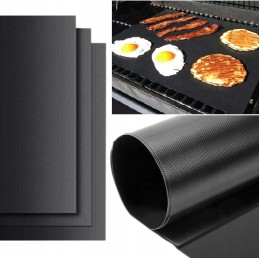 Tefloninis kepimo kilimėlis orkaitei, griliui, daugkartinio naudojimo grilio padėklas x3