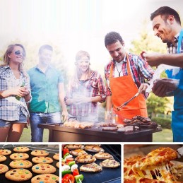 Tefloninis kepimo kilimėlis orkaitei, griliui, daugkartinio naudojimo grilio padėklas x3