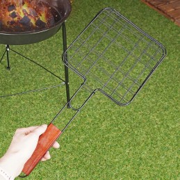 Rakinamos plieninės grilio grotelės