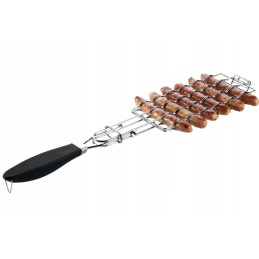 Tinklinis grilis dešrelėms kepti su rankena