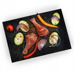 Grilio kilimėlis 3 dalių padėklai nepridegantys grilio kilimėliai BBQ 40x33 cm