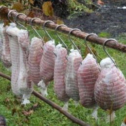 Nerūdijančio plieno rūkymo kabliukai žuvies mėsos šalto gabalo rūkymo kabliukai 15 cm