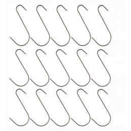 Dideli rūkymo kabliukai s-3/15cm 15 vnt