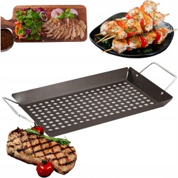 Orkaitės grotelių plokštelė daugkartinis grilio padėklas 38 5x20 cm