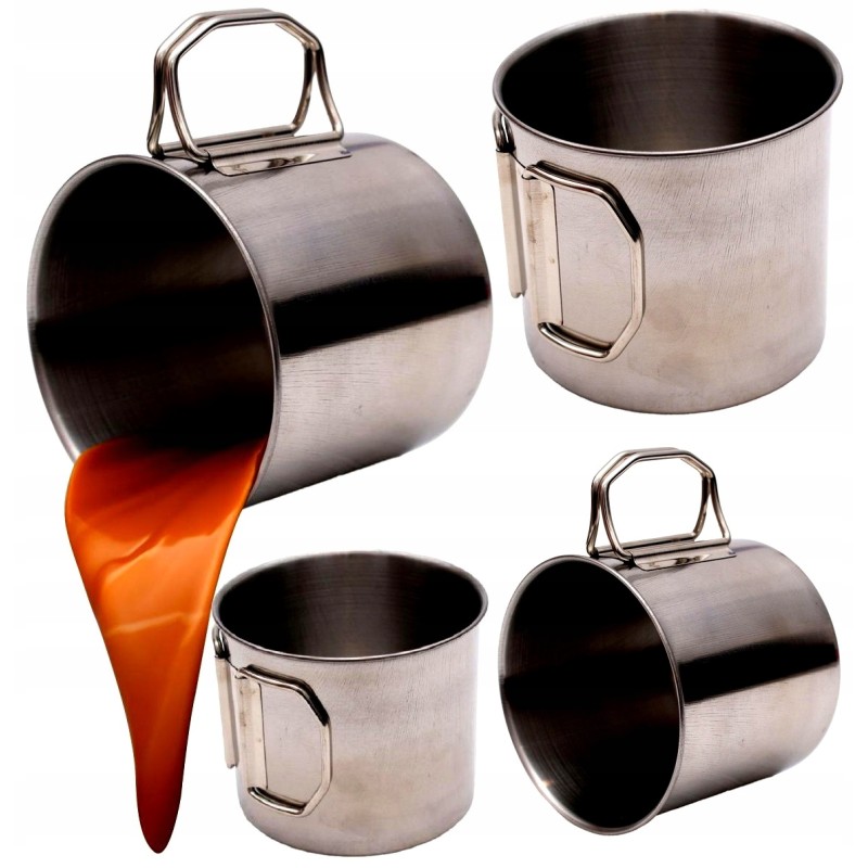 ⚡Turistinio puodelio talpa 500ml nerūdijančio plieno redcl⚡