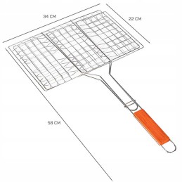 Grilio grotelės, sulankstomas skrudintuvas, nerūdijančio plieno grotelės