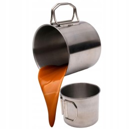 ⚡Turistinio puodelio talpa 500ml nerūdijančio plieno redcl⚡