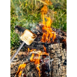 Zefyro lazdelės 70 cm, nerūdijančio plieno zefyrų lazdelės laužui