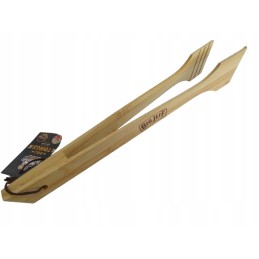 Didelės jeff bambuko grilio žnyplės