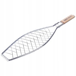 Metalinės grotelės žuviai kepti, bbq guru, 60x14 cm